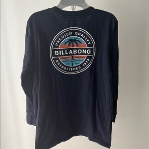 Billabong Dark Blue Long Sleeve with Logo